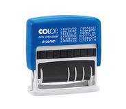 Colop S120/WD MiniInfoDater Letterhoogte 4 mm kussen blauw/rood 12 teksten
