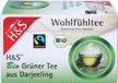 H&S Thé bien-être Bio Thé vert de Darjeeling, 20 sachets filtre