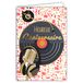 69-5067 Afie 69-5067 Gelukkige Verjaardag Kaart Muzieknoten Microfoon Headset Platina Vinyl Record DJ