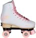 Playlife Rolschaatsen Kinderen en volwassenen - Maat 31-34 - Wit/Lichtroze