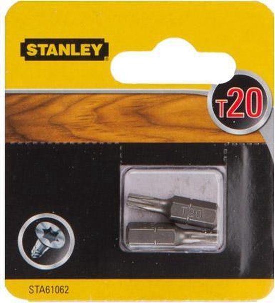 Stanley Schroefbit Torx 20 - 25 mm - 2 stuks - STA61062-XJ