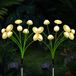 Memory Online Limited B.V. Guirlande lumineuse solaire LED méduse champignon étanche - Décoration de jardin oscillante