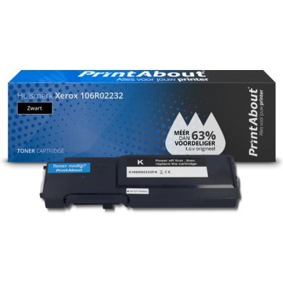 PrintAbout Huismerk Xerox 106R02232 Toner Zwart - Compatibel