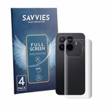 Savvies Screenprotector voor Xiaomi 17T Pro (Achterkant) - Folie Beschermfolie transparant volledig dekking 4 Stuks