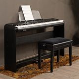 Fazley DP-250-BK piano numérique avec support et banc de piano noir
