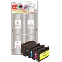 Peach Spar Pack - 4 - XL-capaciteit - zwart, geel, cyaan, magenta - compatibel - inktcartridge (alternatief voor: HP 932XL, HP 933XL)