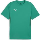 PUMA teamGOAL Jersey Heren Sportshirt - Groen/Wit - Maat XL