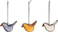 Iittala Birds by Toikka Glazen mini vogel mix set van 3