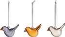 Iittala Birds by Toikka Glazen mini vogel mix set van 3