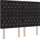 vidaXL Hoofdbord Zwart 144 cm Fluweel