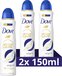 Dove Advanced Care Original Anti-Transpirant Deodorant Spray - 2 x 150ml - Voordeelverpakking