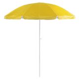 Merkloos / Sans marque Parasol - strand en tuin - verstelbaar - geel - nylon - 200 cm - UV bescherming