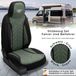 Bremer Sitzbezüge Premium Camper stoelhoezen voor La Marca Ducato Jumper Boxer PLKT213 in Zwart/Olijfgroen (2 losse stoelen)