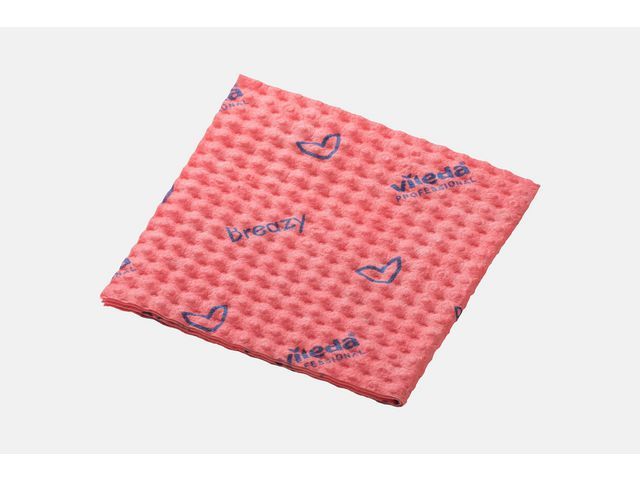 Vileda Breazy Microvezel Schoonmaakdoek - Rood - 35 x 36 cm