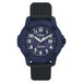 Timex Expedition Timber 42 mm kwartshorloge voor heren, zwart siliconen bandje met blauwe wijzerplaat, TW4B34600