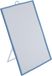 5five Basic make-up spiegel op standaard kunststof 18 x 24 cm blauw