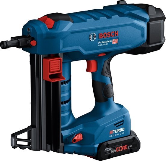 Bosch Professional GNB 18V-38 Accu Betontacker 18V 4.0Ah in XL-boxx - 06019L7002