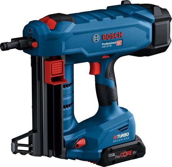 Bosch Professional GNB 18V-38 Accu Betontacker Set (2x 4.0Ah, XL-Boxx) - 06019L7002