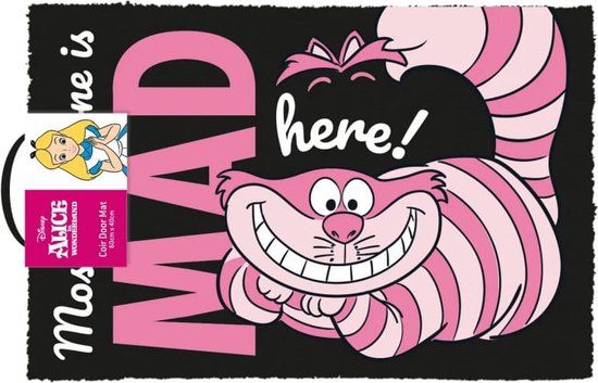 Pyramid International Disney Alice In Wonderland "We're All Mad Here!" Deurmat 40x60cm
