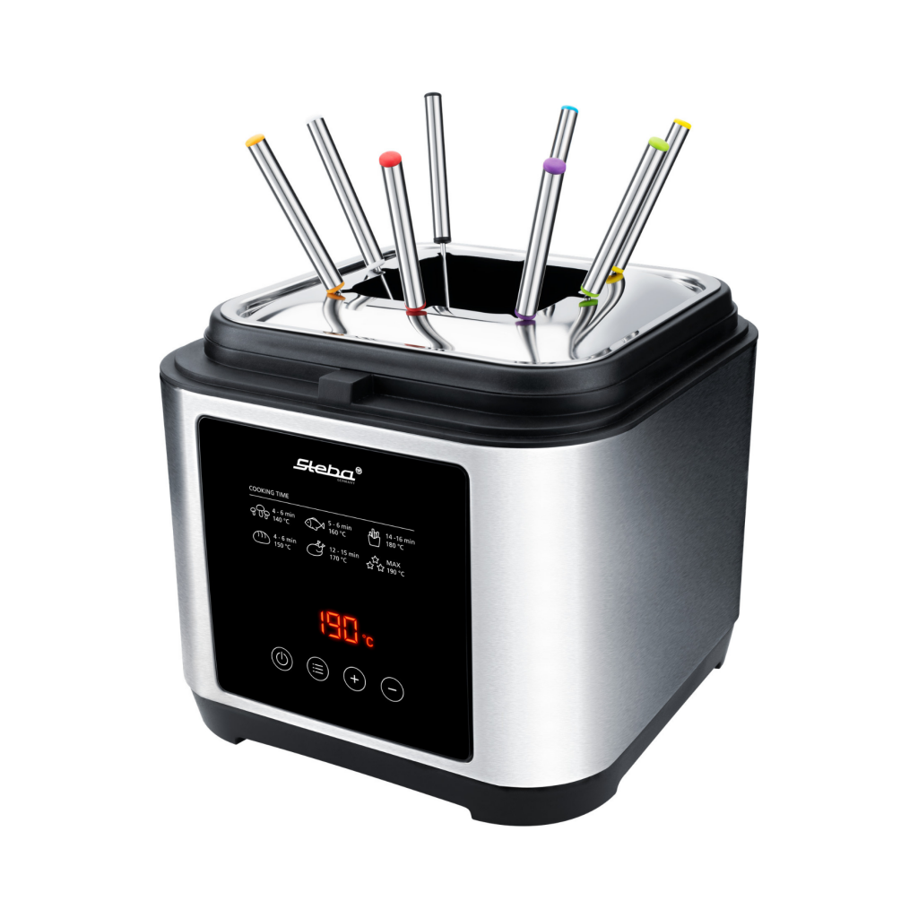 Steba DF 150F - Frituurpan - 2-4 personen - 2.5 liter - Zwart/RVS