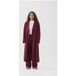 Tekla Peignoir unisexe en flanelle Beyond Red, taille M