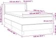 vidaXL Boxspringbed met matras, kunstleer, grijs, 100x200 cm