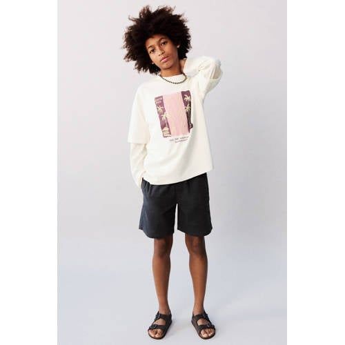 Mango Kids casual short antraciet