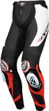 Ixon Vortex 3 PT Zwart Wit Rood Leren Motorbroek - Broek