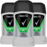 Rexona Deodorant Stick For Men Quantum Dry 48H - 3 x 50 ml