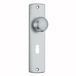 AXA Curve Kastdeurschild met Deurknop SL56 F1 Geanodiseerd 180x41mm 6350-70-91/56E