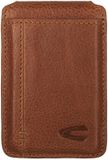 camel active Leren kaarthoes Thunder Magnetic Flip Wallet Cognac