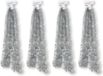Merkloos / Sans marque Inge's Christmas Decor Gmbh 4x Kerstslingers zilver ca. 5 x 270cm - Guirlandes folie lametta - Zilveren kerstboom versieringen