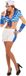 MOM Funcompany Sexy Sailor Kostuum Dames - Blauw,Multikleur - Print