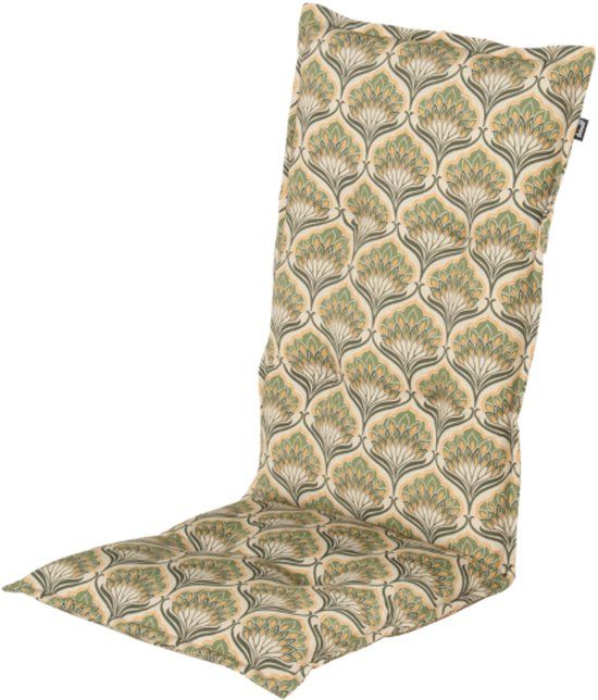 Hartman Tuinstoelkussen Ebba Groen Print 123x50x8cm Hoge Rug