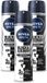 Nivea Men Black & White Invisible Original Deodorant Spray - 3 x 150 ml