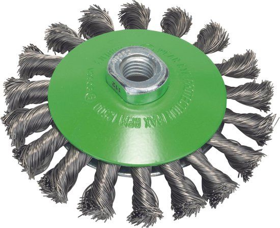 Bosch M14 Kegelborstel 115 Vlecht 0.35 Inox