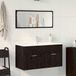 Maison Exclusive - Ensemble de meubles de salle de bain, 2 pièces, imitation chêne noir
