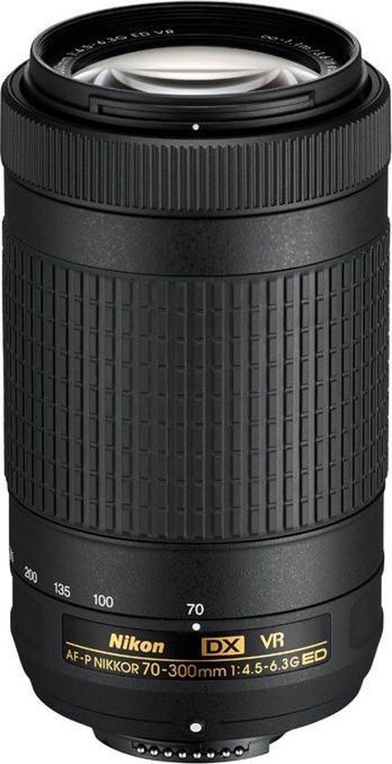 Nikon AF-P DX NIKKOR 70-300mm f/4.5-6.3G ED VR Lens - Black kopen