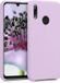 kwmobile telefoonhoesje geschikt voor Huawei P Smart (2019) - Hoesje met siliconen coating - Smartphone case in mauve