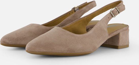 Tamaris Slingback Pumps - Taupe Leer - Women's Size 36