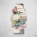 Homemania Afbeelding Butterfly-5 dieren per woonkamer, meerkleurig, 100 x 3 x 60 cm, HM205PKNV-38, polyester, hout