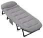 Merkloos Opvouwbaar Campingbed met Matras, Grijs