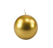 CERIA DI GIORGIO Risthò bolvormige kaarsen, was, goud, 6 x 6 x 6 cm, 6 stuks