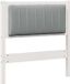 vidaXL - Tête de lit rembourrée - Blanc - 80 cm - Pin massif
