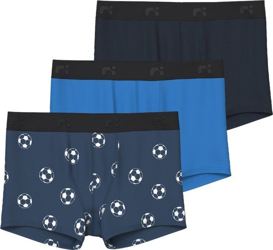 NAME IT NKMBOXER 3P DARK DENIM FOOTBALL NOOS Boxershort - Boys - Size 122/128