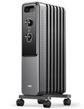 Dreo Olieradiator, 2000 W, met 9 elementen, stille elektrische warmtestraler voor slaapkamer, instelbare thermostaat, oververhittings- en kantelbeveiliging, kinderbeveiliging en energiebesparing