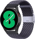 By Qubix - Braided Nylon Smartwatch Bandje - Donkergrijs - 22mm - Geschikt voor Garmin Vivoactive 4 / 4L