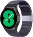 By Qubix - Braided Nylon Smartwatch Bandje - Donkergrijs - 22mm - Geschikt voor Garmin Vivoactive 4 / 4L