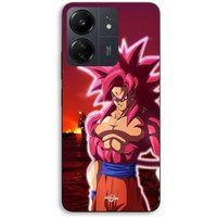 Maniacase Hoesje voor Xiaomi Redmi 13C 4G Dragon Ball DAIMA GOKU SSJ4