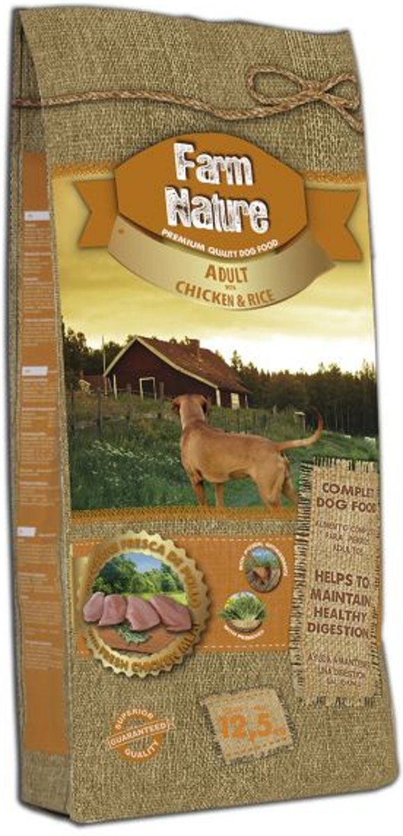Farm nature chicken / rice hondenvoer 12,5 kg